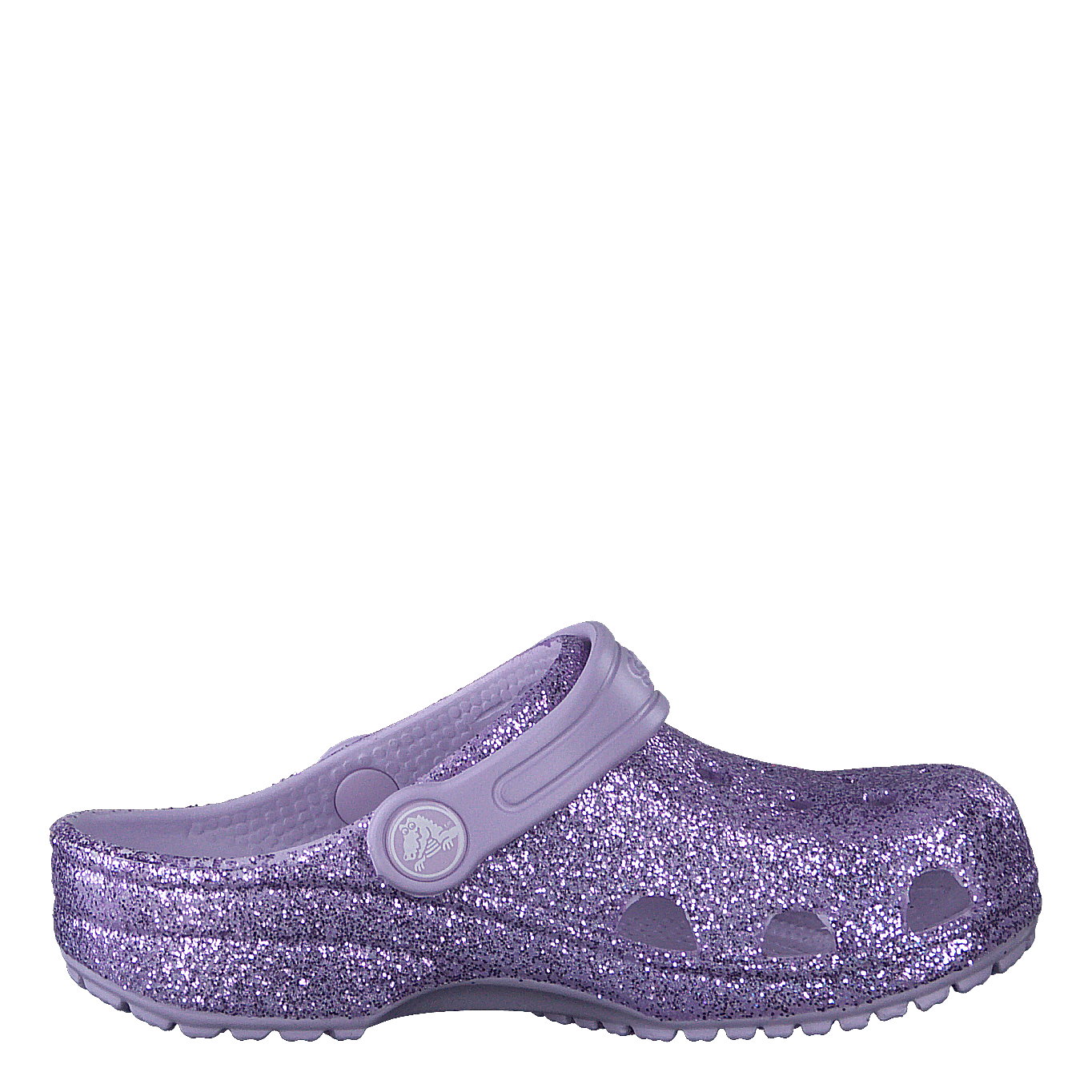 Classic Glitter Clog Kids Lavender