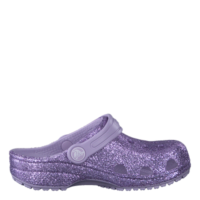 Classic Glitter Clog Kids Lavender