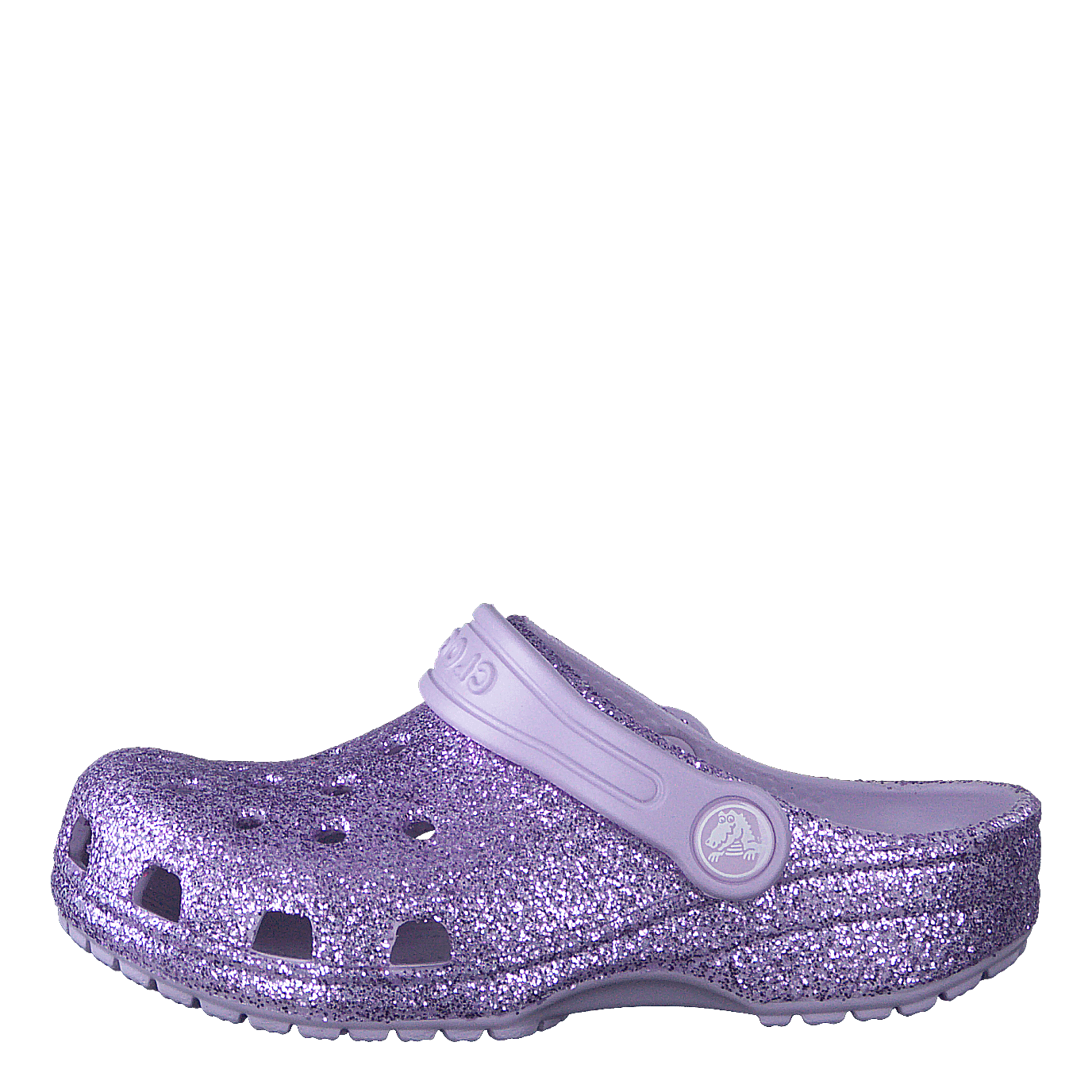 Classic Glitter Clog Kids Lavender