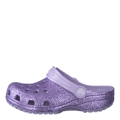 Classic Glitter Clog Kids Lavender