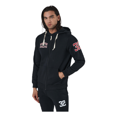 Alpha Full Zip Hood Black