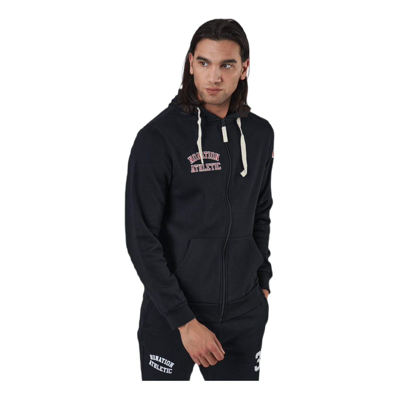 Alpha Full Zip Hood Black