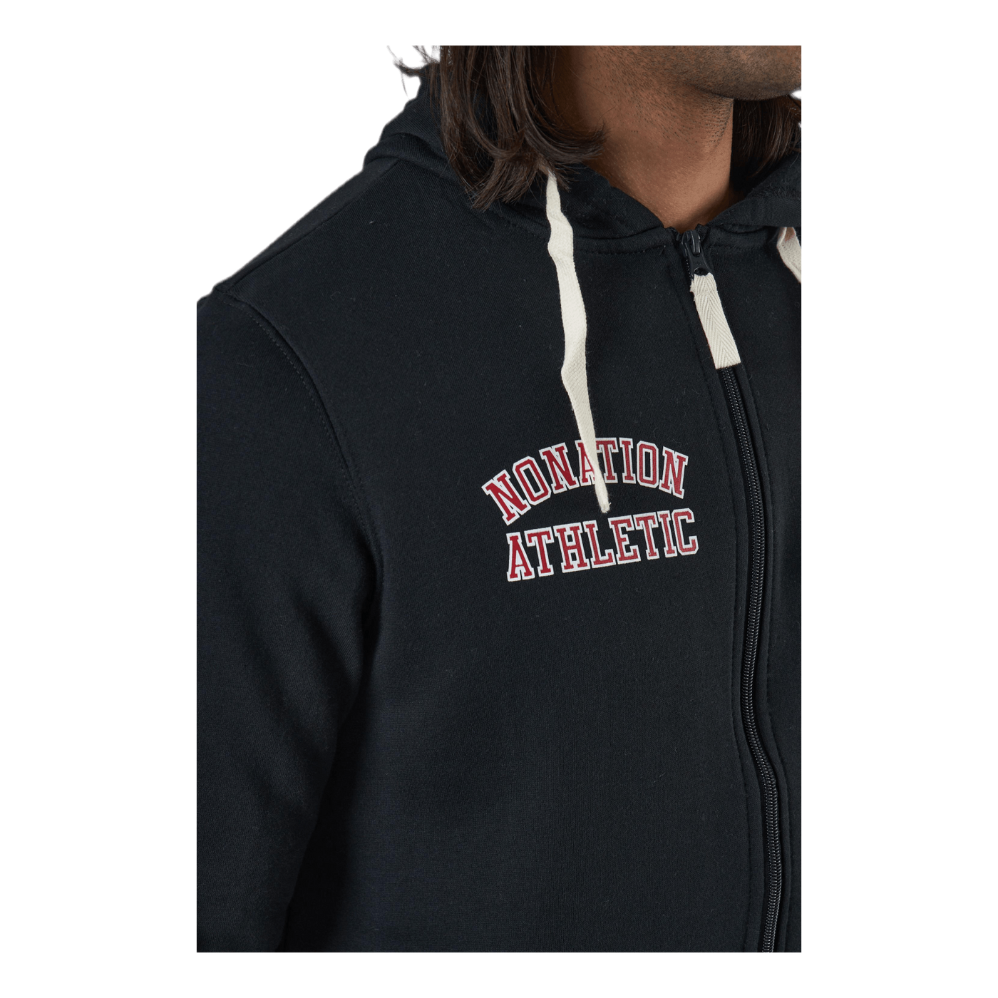 Alpha Full Zip Hood Black