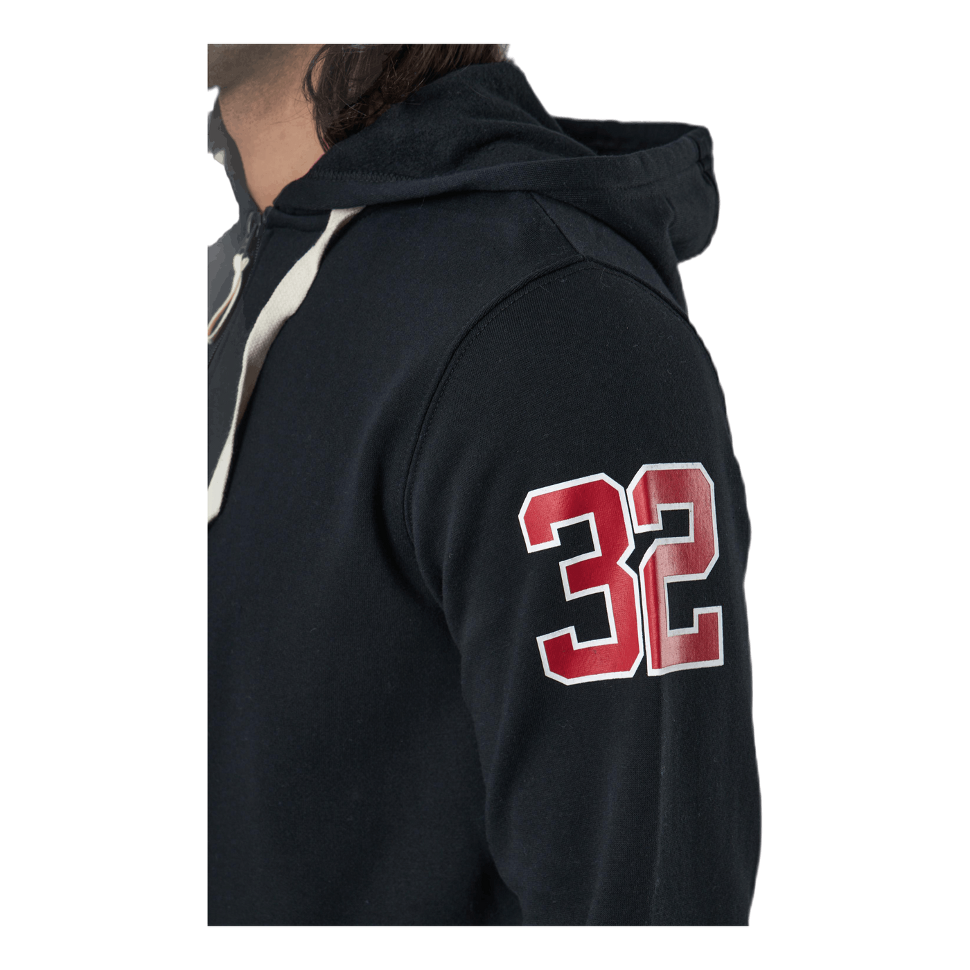 Alpha Full Zip Hood Black