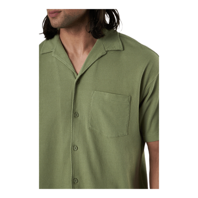 Findus Resort Shirt Ss One Pocket Green