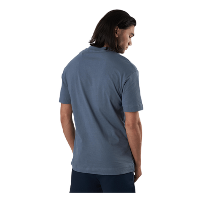 Geo Box Fit Ss Tee Blue