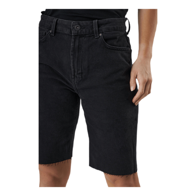 Emily Hw Long Shorts Raw Bb Mas0033 Black