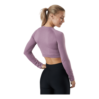 Molly Seamless Ls Crop Top Lilac