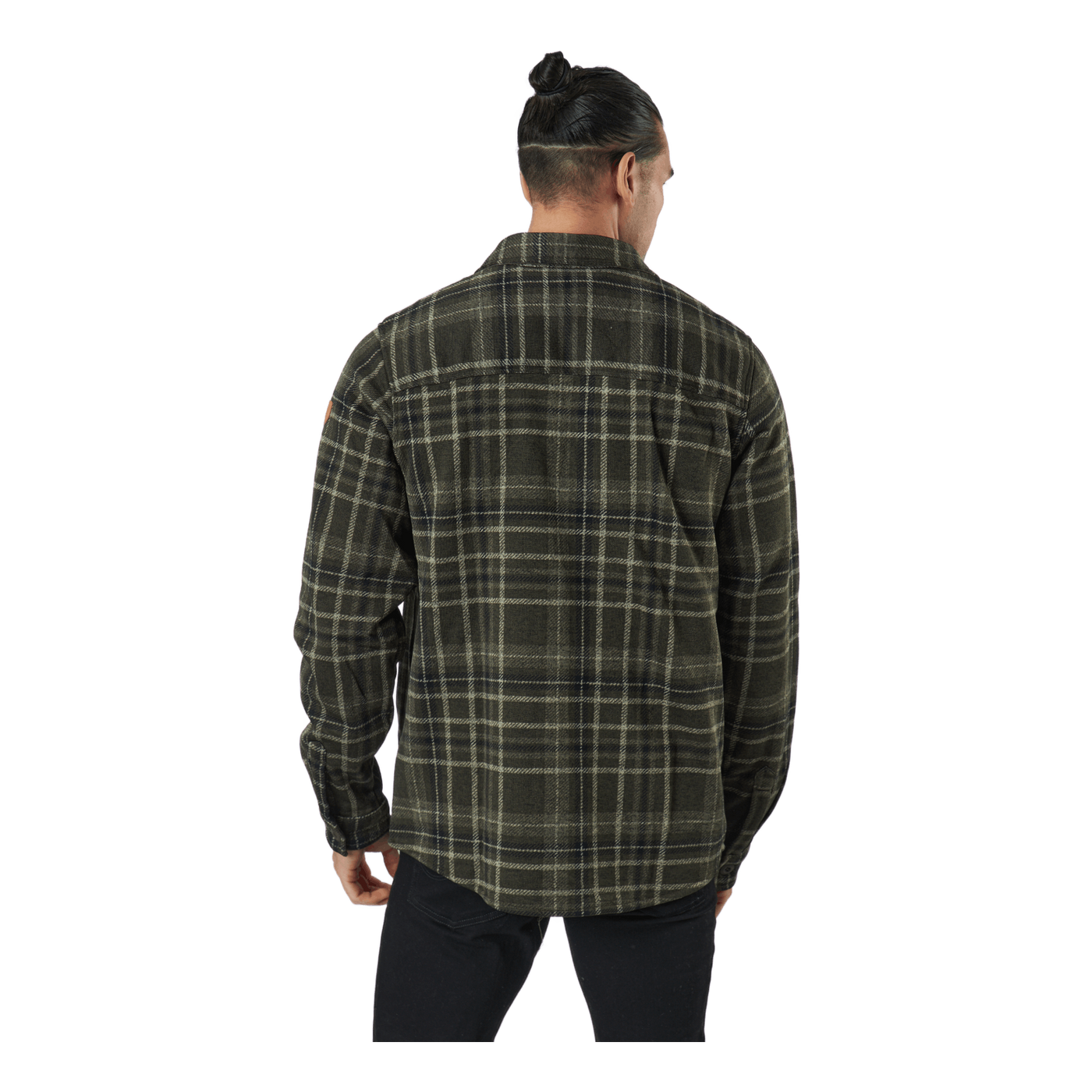 Dewey M Checked Fleece Shirt Forest Night