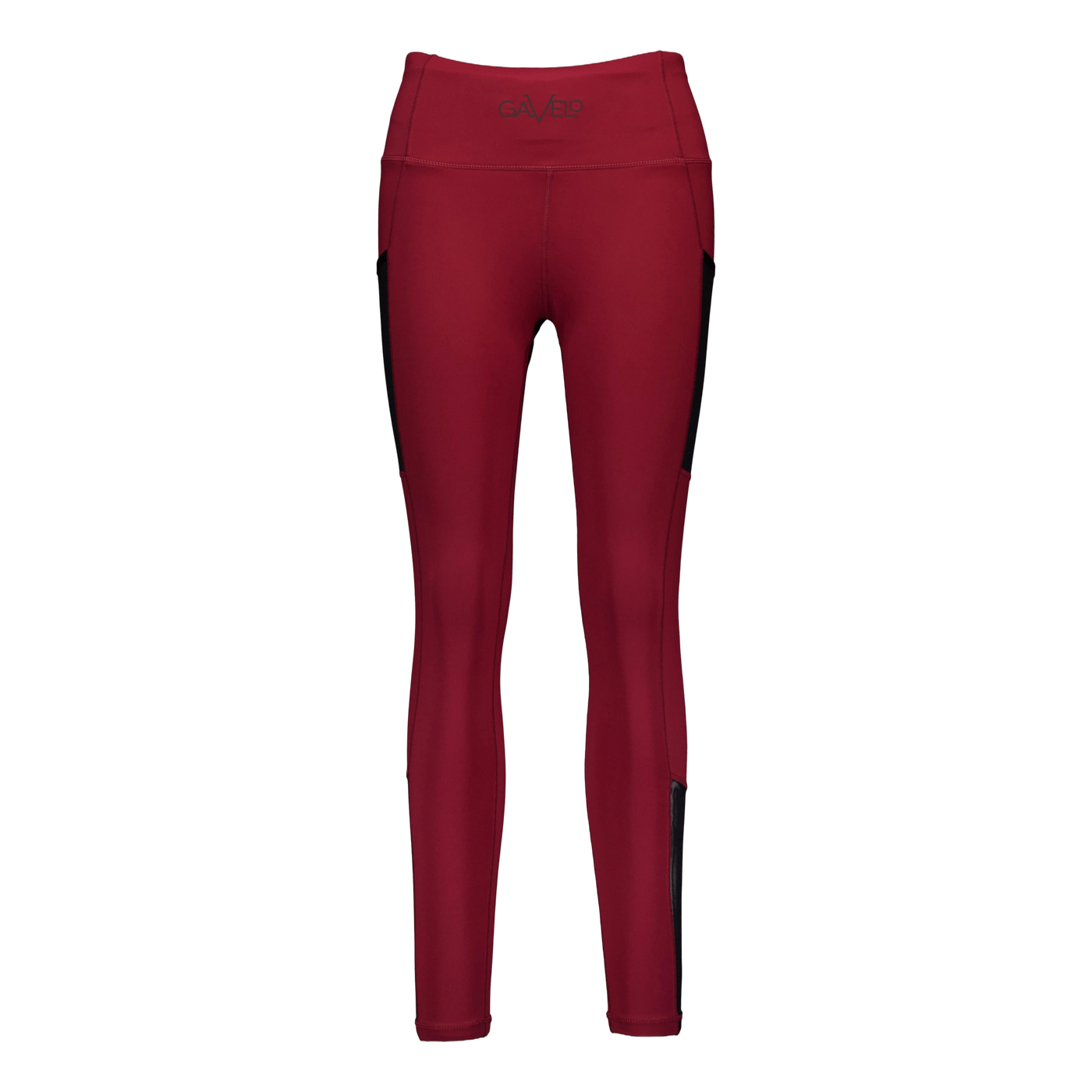 Mesh Pocket Leggings Dark Burgundy