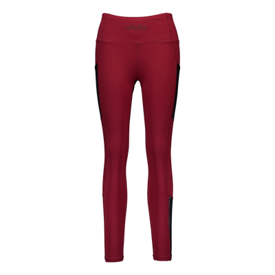 Mesh Pocket Leggings Dark Burgundy