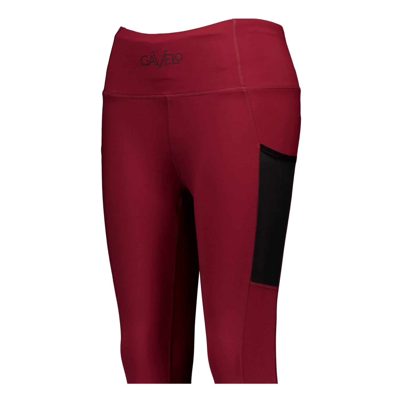 Mesh Pocket Leggings Dark Burgundy