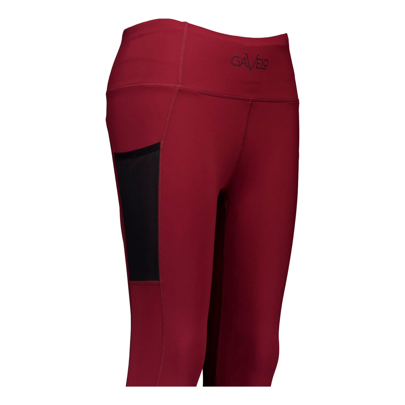 Mesh Pocket Leggings Dark Burgundy