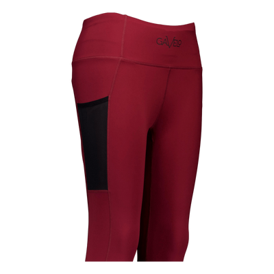 Mesh Pocket Leggings Dark Burgundy