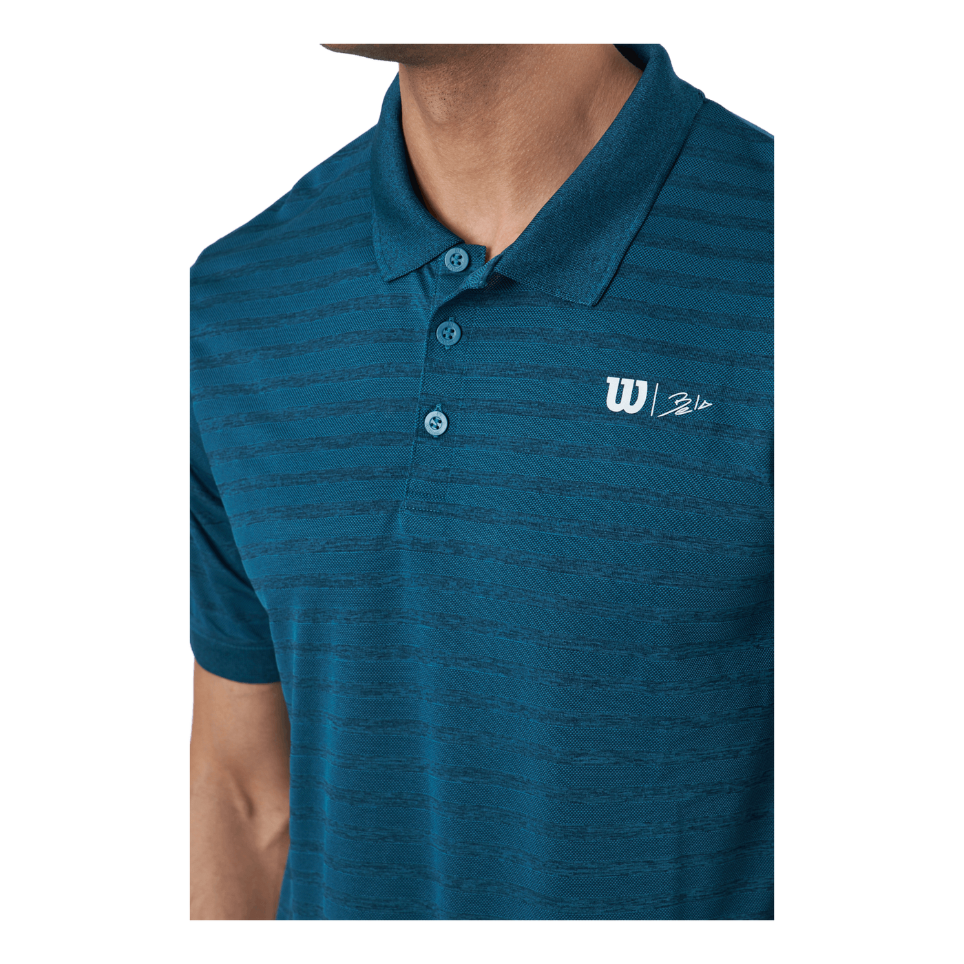 Bela Stripe Polo Ii Blue Coral