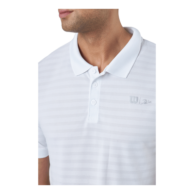 Bela Stripe Polo Ii White