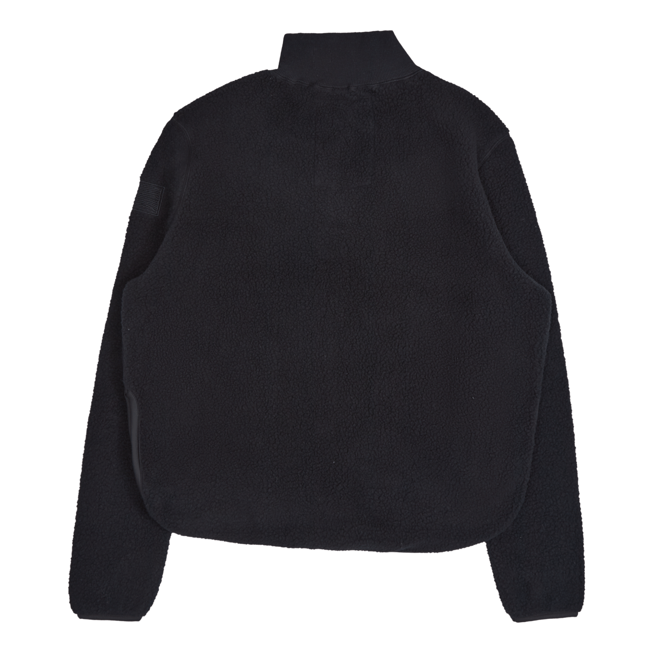 W. Half Zip Pile Black