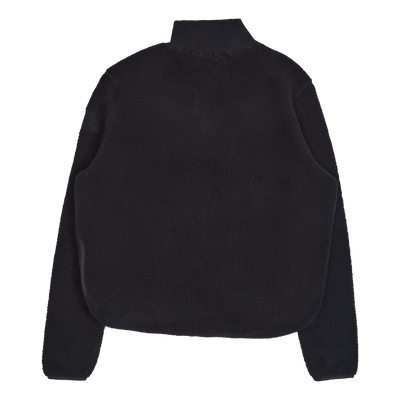 W. Half Zip Pile Black