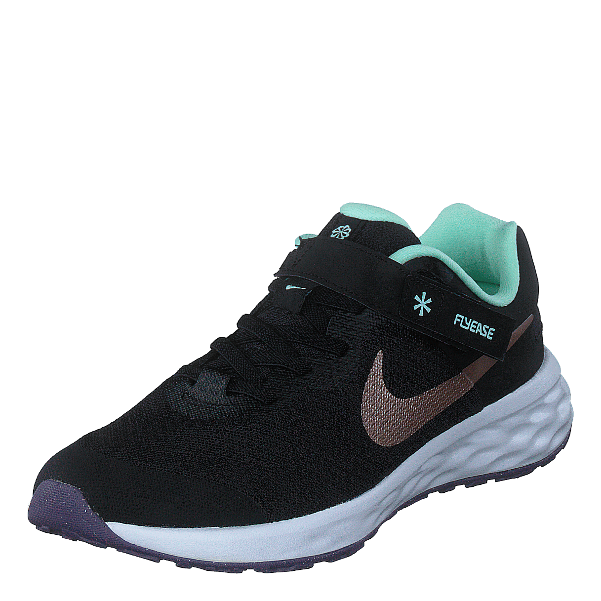 Nike Revolution 6 Flyease Black/mint Foam/canyon Purple/