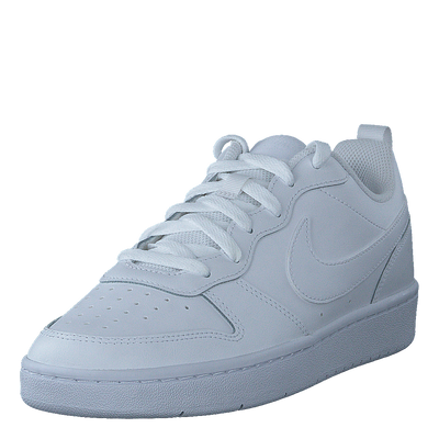 Court Borough Low 2 Big Kids' Shoes WHITE/WHITE-WHITE