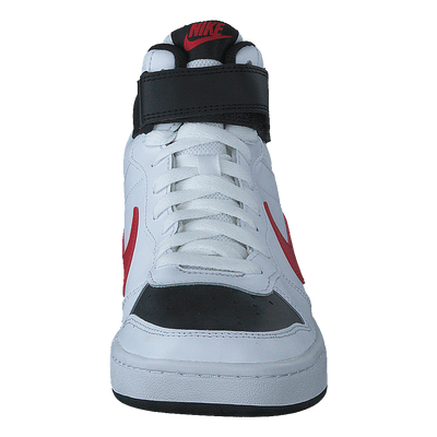 Court Borough Mid 2 Big Kids' Shoes WHITE/UNIVERSITY RED-BLACK