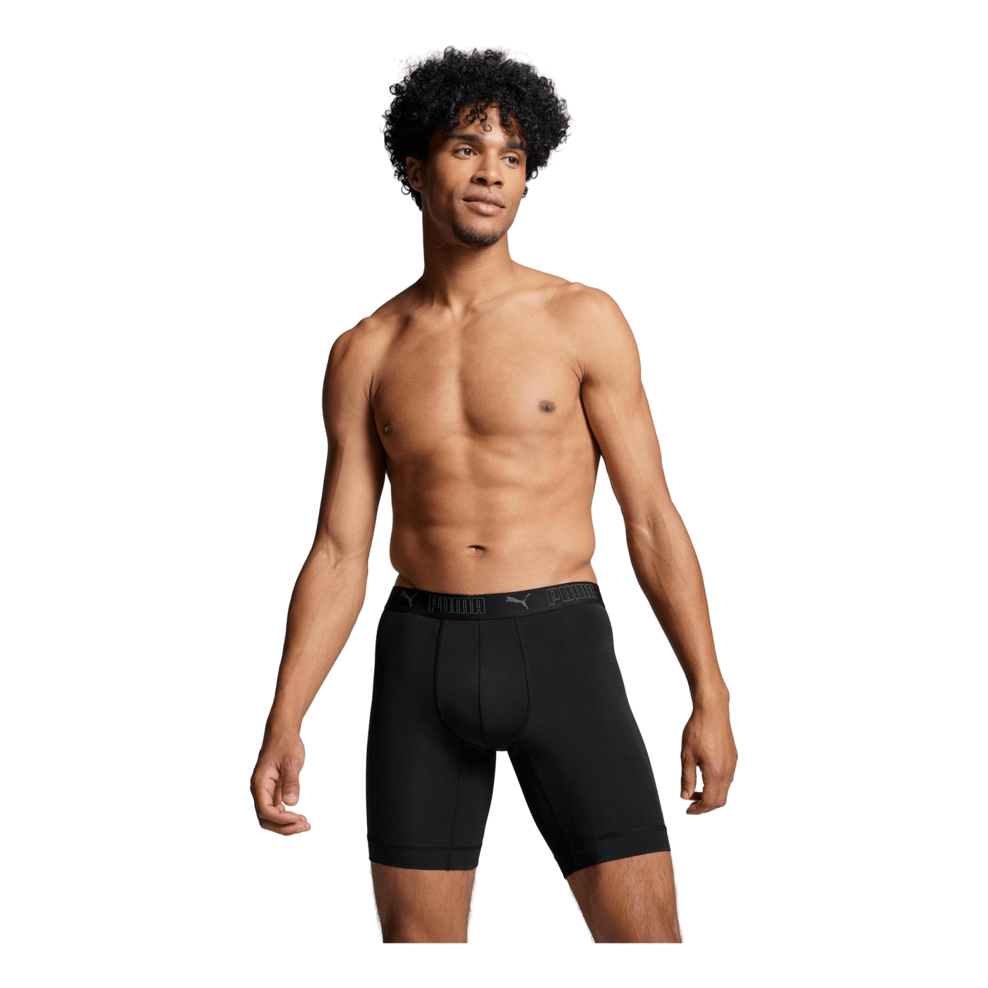 Sport Microfiber Long Boxer 2p Black