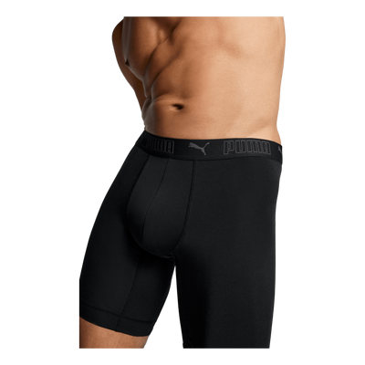 Sport Microfiber Long Boxer 2p Black