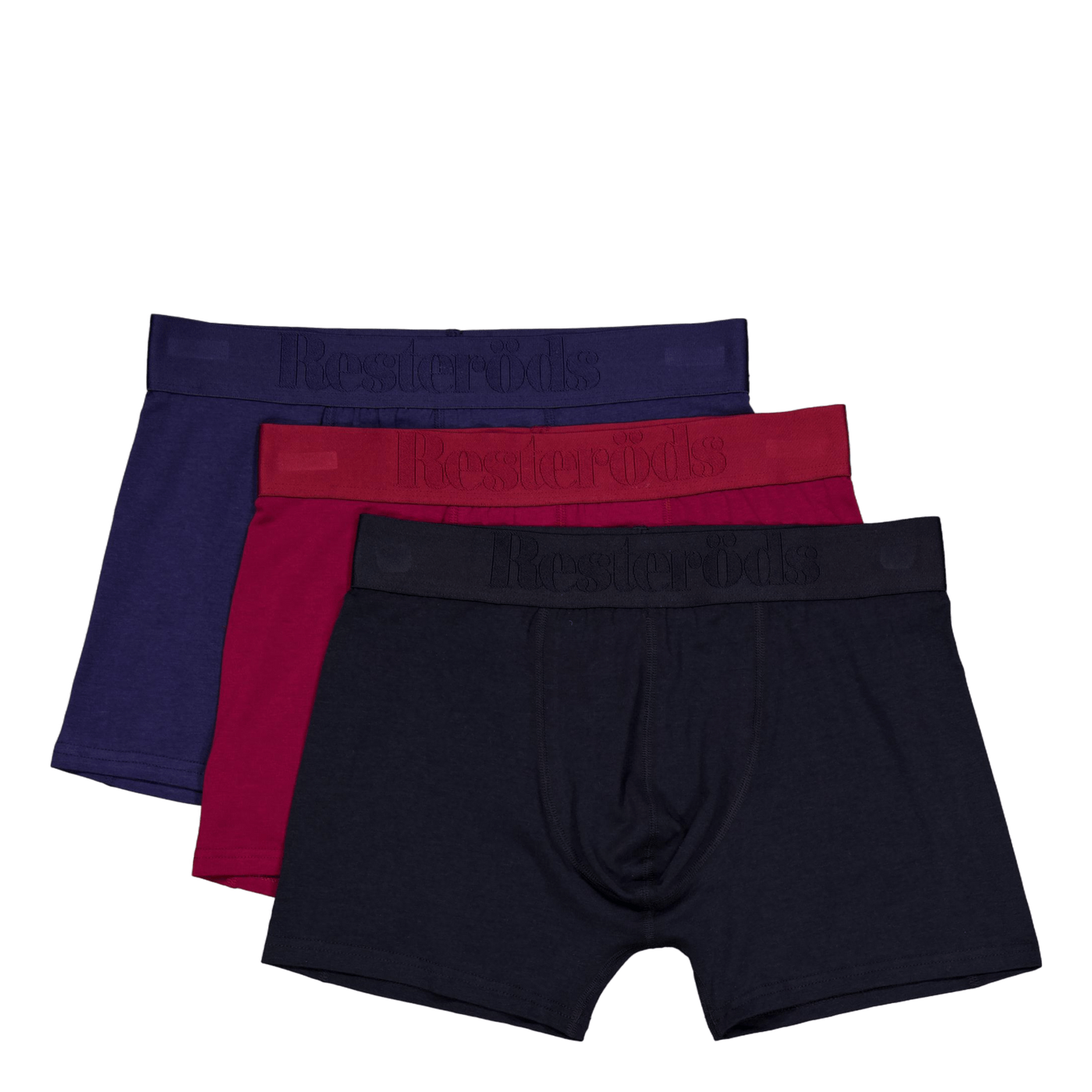 Boxer Bamboo 3-pack Regular Le Black, Burgundy, Navy