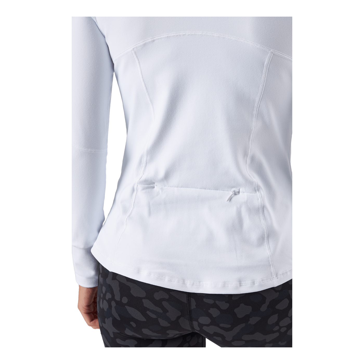 Half Zip Sweater White