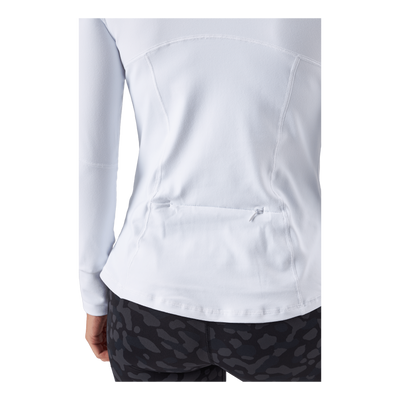 Half Zip Sweater White