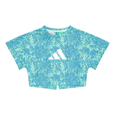 AEROREADY Animal-Print T-Shirt Easy Green