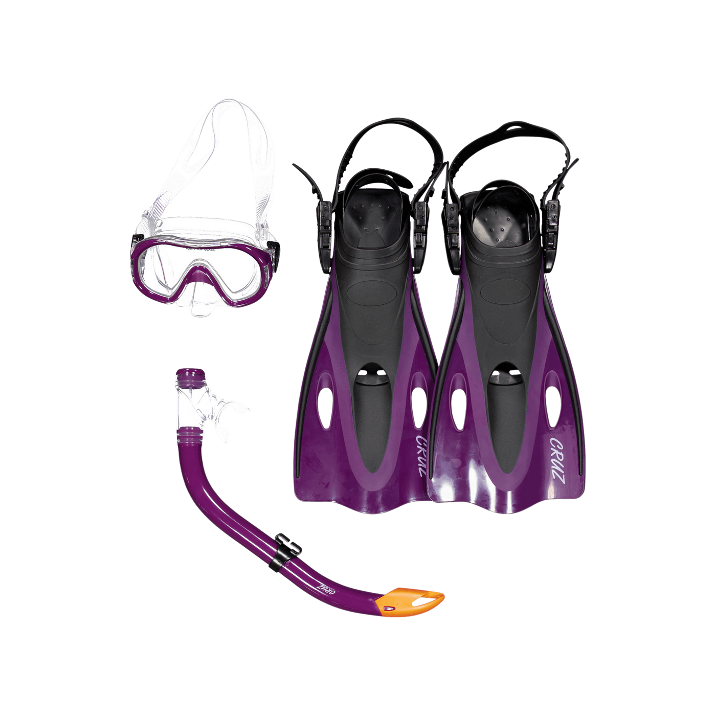 Cebu Jr. Diving Set - 3 Pcs. Dark Purple