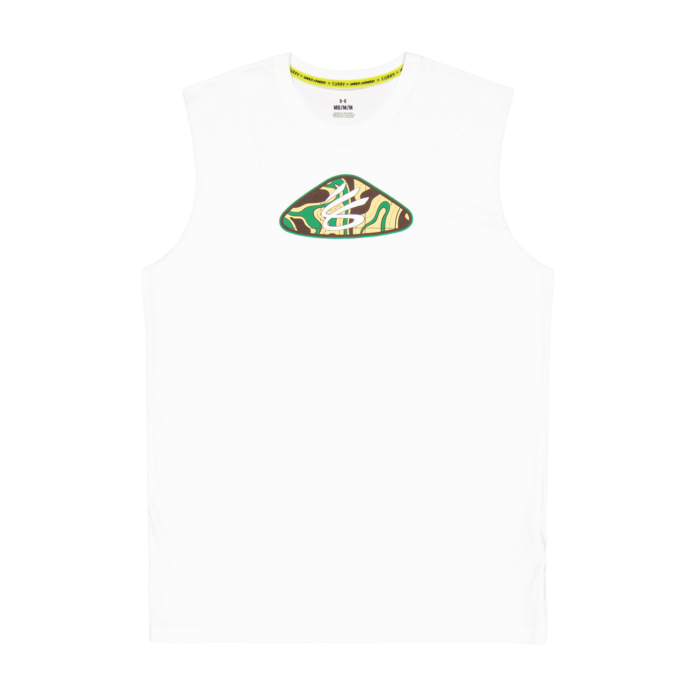 Curry Slvs Tee White