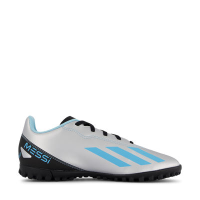 X Crazyfast Messi.4 Turf Boots Silver Met.