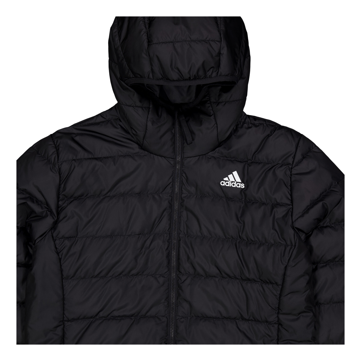 Essentials Light Down Hooded Jacket Black