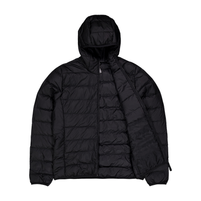 Essentials Light Down Hooded Jacket Black