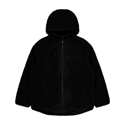 Pile Hood Jacket Jet Black