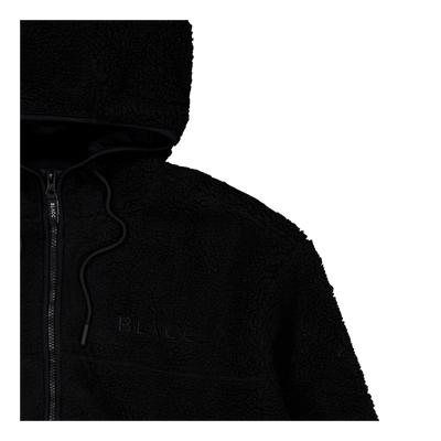 Pile Hood Jacket Jet Black