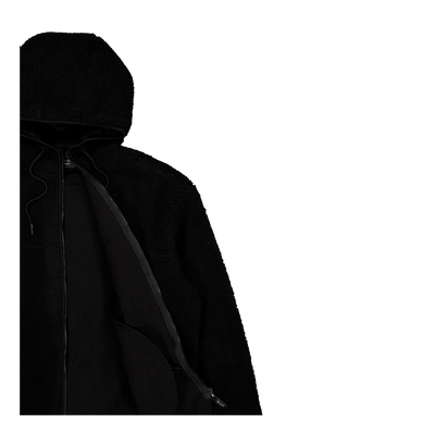 Pile Hood Jacket Jet Black