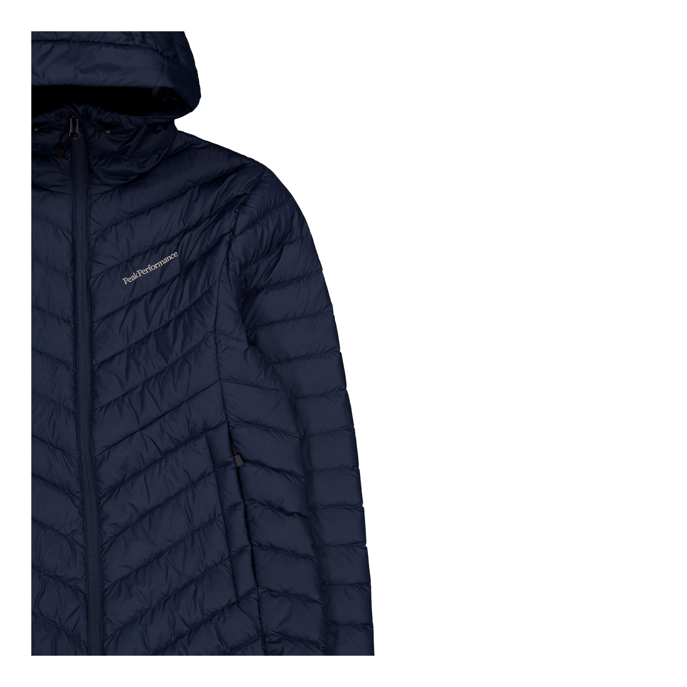 W Frost Down Hood Jacket Blue Shadow