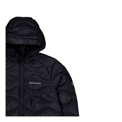 W Helium Down Hood Jacket Black