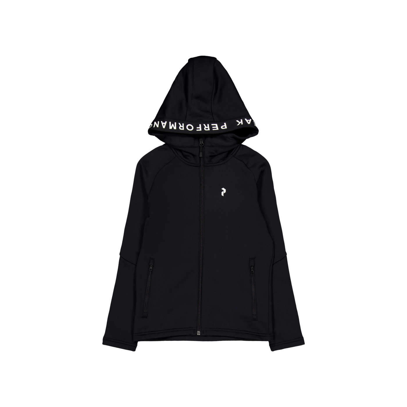 Junior Rider Zip Hood Black