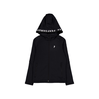 Junior Rider Zip Hood Black