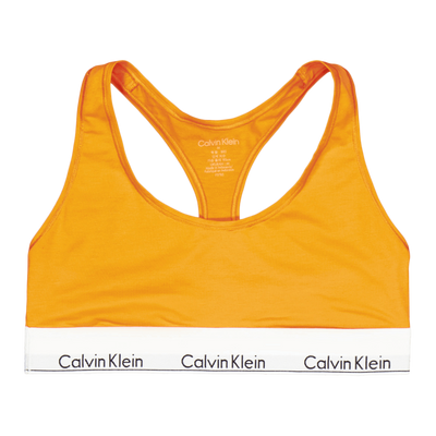 Modern Cotton Unlined Bralette Orange