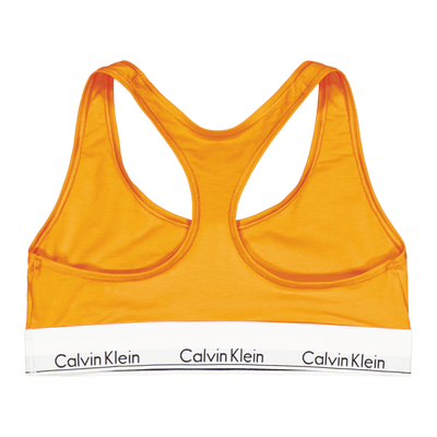 Modern Cotton Unlined Bralette Orange