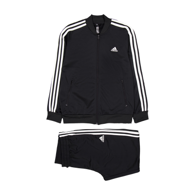 Essentials 3-Stripes Tracksuit Black