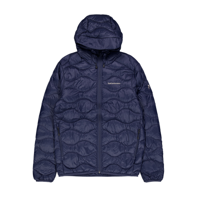 M Helium Down Hood Jacket Blue Shadow