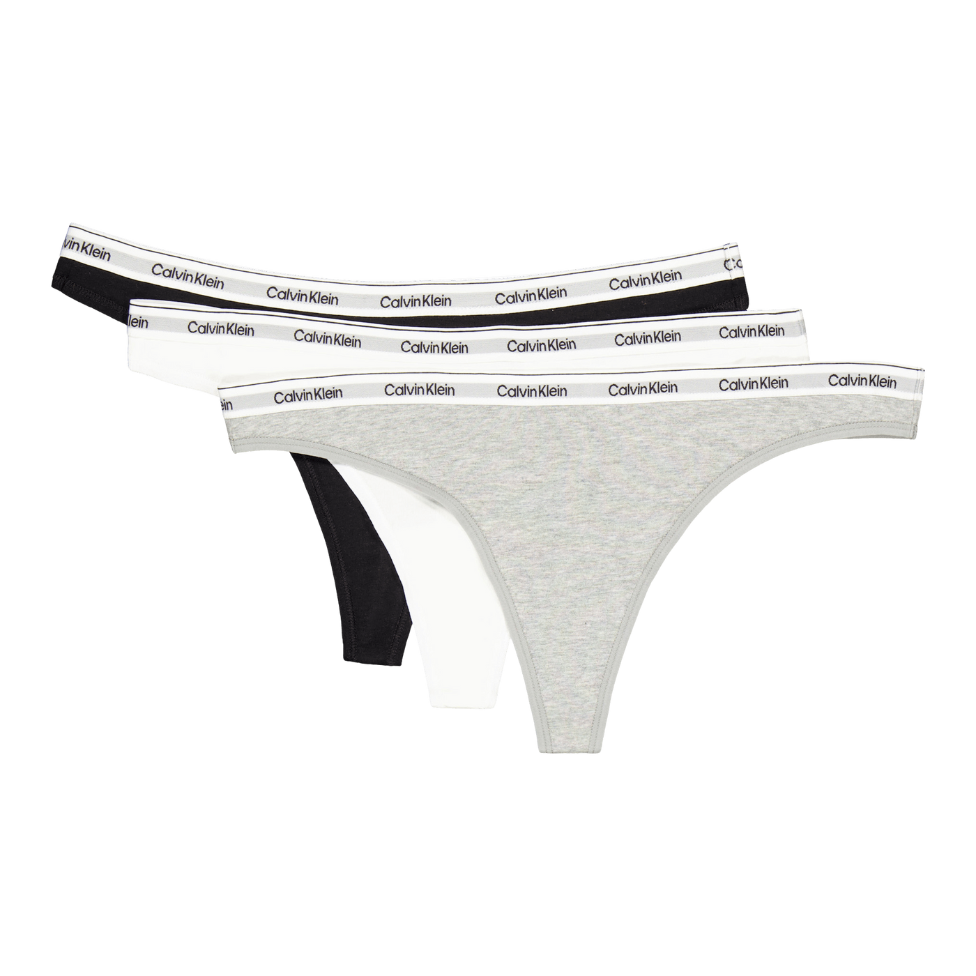 Thong 3pk Black/white/grey Heather