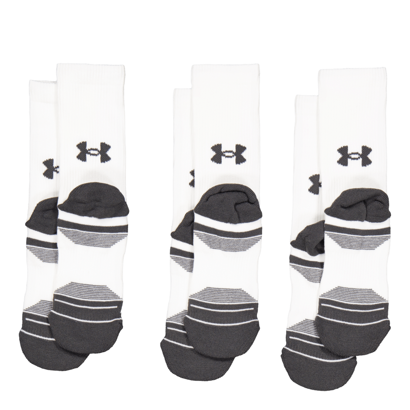 Ua Performance Tech 3pk Crew White