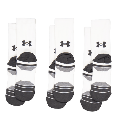 Ua Performance Tech 3pk Crew White